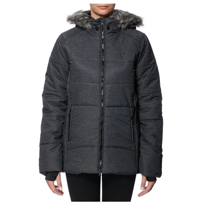 Hummel dame jakke mørk grå small